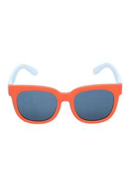 Spiky - Orange Frame Grey Polarised Lens Wayfarer Sunglasses