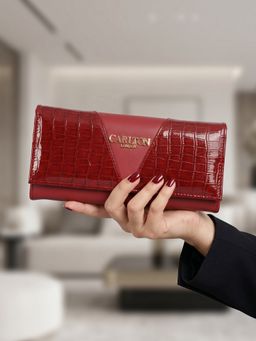 Carlton London - Women Envelope Wallets for Daily Use Wine