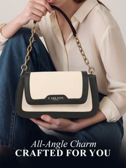 Carlton London - Womens Stylish Handbag for Women Cream