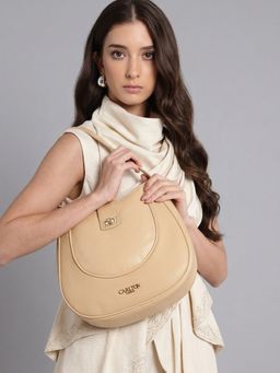 Carlton London - Women Stylish Small Shoulder Bag For Daily Wear Nude