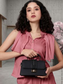 Carlton London - Womens Satchel Bag For Women Black