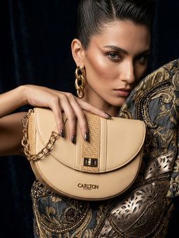 Carlton London - Women Stylish Small Shoulder Bag For Daily Wear Beige