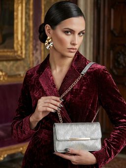 Carlton London - Women Clutch For Women Silver