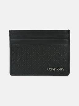 Calvin Klein - Logo Black Leather Card Wallet