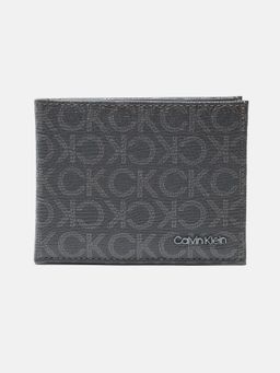 Calvin Klein - Logo Brown Leather Bi-Fold Wallet
