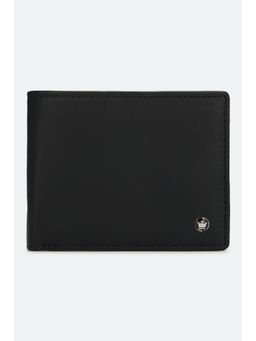 Louis Philippe - Men Black Solid Genuine Leather Wallet