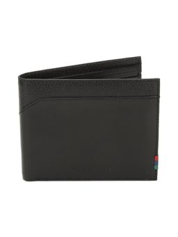 Peter England - Men Black Solid Leather Wallet