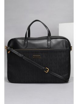 Van Heusen - Women Black Printed Formal Laptop Bag