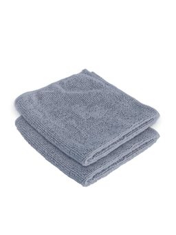 Kuber Industries - Face Towel Microfiber 400 GSM Grey (Pack of 2)