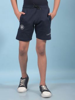 CRIMSOUNE CLUB - Boys Navy Blue Cotton Shorts