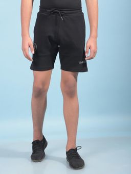 CRIMSOUNE CLUB - Boys Black Cotton Shorts