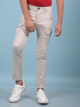 CRIMSOUNE CLUB - Boys Grey Cargo Pant