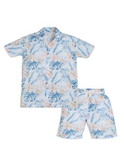 My Milestones - Hawain Print Premium Cotton Keanu Relaxed Fit Co-Ord (Set of 2)