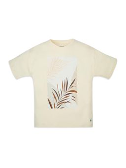 My Milestones - Abstract Print Cotton Bio Wash Drop Shoulder T-shirt
