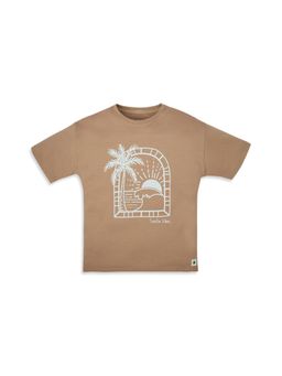 My Milestones - Fawn Cotton Bio Wash Seabreeze Printed T-shirt