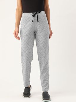 Femea - Women Grey Black Straight Fit Track Pant
