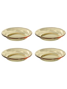 UMAI - Borosilicate Colored Plates Amber Pack of 4