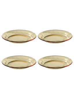 UMAI - Borosilicate Colored Plates Amber Pack of 4