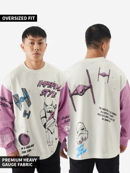 The Souled Store - Official Star Wars Shadows Of The Empire Men Oversized Full Sleeve Sweatshirt