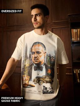 The Souled Store - Official The Godfather The Don Men Oversized T-Shirt