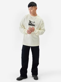 The Souled Store - Official The Godfather Honor Men Oversized Full Sleeve T-Shirt