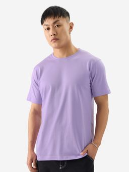 The Souled Store - Solids Deep Lavender Men T-Shirt