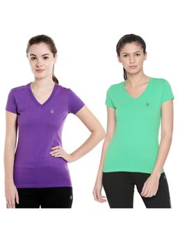 Bodycare - Bodyactive Pack Of 2 Women'S Tshirt - Multi-Color