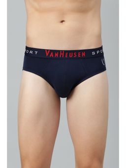 Van Heusen Innerwear - Men Plush Back Elasticized Waistband & Ultra Soft Briefs - Navy