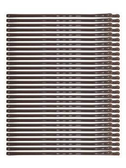 Accessorize London - Women's Brown Set of 30 Kirby Hair Grip Clips