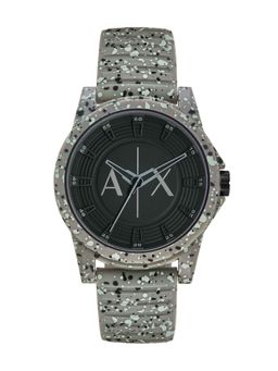 ARMANI EXCHANGE - Men Charcoal Dial Round Stainless Steel Watch - AX2535