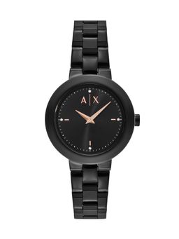 ARMANI EXCHANGE - Women Black Dial Round Stainless Steel Watch - AX5173