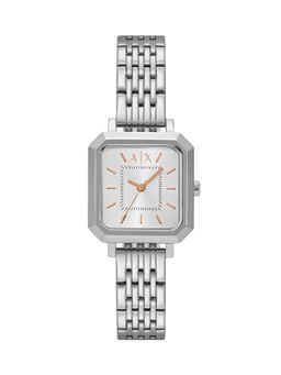 ARMANI EXCHANGE - Women Silver Dial Rectangular Stainless Steel Watch - AX5724