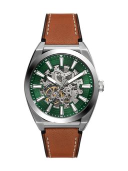Fossil - Men Green Dial Round Stainless Steel Watch - ME3261