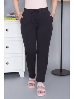 MLADA - Black Women's High Waist Cotton Straight Pant