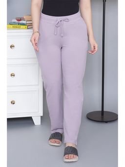 MLADA - Lavender Women's High Waist Cotton Straight Pant
