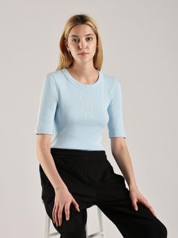 Calvin Klein - Logo Slim-Fit Cotton T-shirt Blue