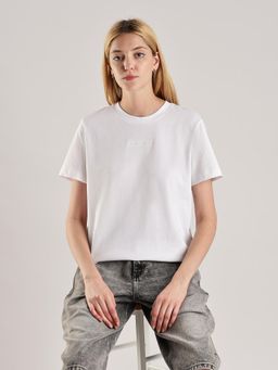 Calvin Klein - Solid Regular-Fit Cotton T-shirt White