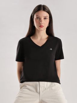 Calvin Klein - Solid Relaxed-Fit Cotton T-shirt Black