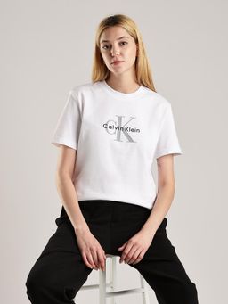 Calvin Klein - Logo Regular-Fit Cotton T-shirt White