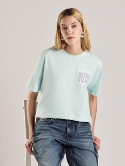 Calvin Klein - Logo Relaxed-Fit Cotton T-shirt Blue