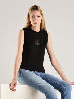 Calvin Klein - Logo Regular-Fit Cotton T-shirt Black