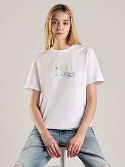 Calvin Klein - Embroidered Logo Regular-Fit Cotton T-shirt White