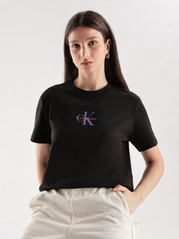 Calvin Klein - Logo Regular-Fit Cotton T-shirt Black