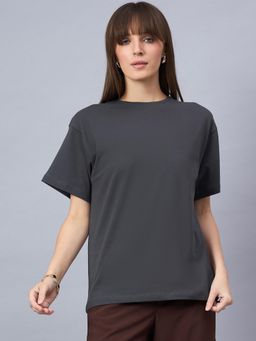98 Degree North - Women Half Sleeve T-shirt Charcoal