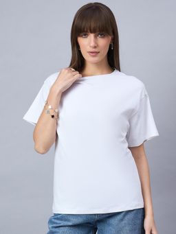 98 Degree North - Women Half Sleeve T-shirt White