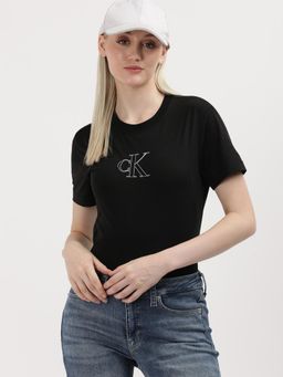Calvin Klein - Logo Regular-Fit Cotton T-shirt Black