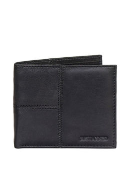 Justanned - Mens Black Leather Wallet