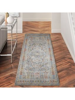 OBSESSIONS - Anti-Static Machine Made Polyester Bedside Runner, Multicolour (2 x 5 Feet)