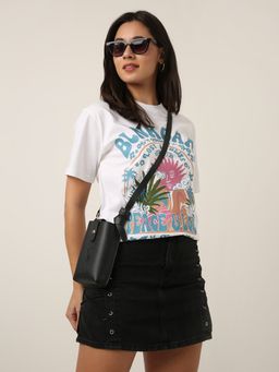 BLNK - Relaxed Fit: Graphic Print T-Shirt White