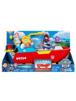 Paw Patrol - 2-in-1 Mode Sea Patroller With The Moveable Crane & Attachable cage